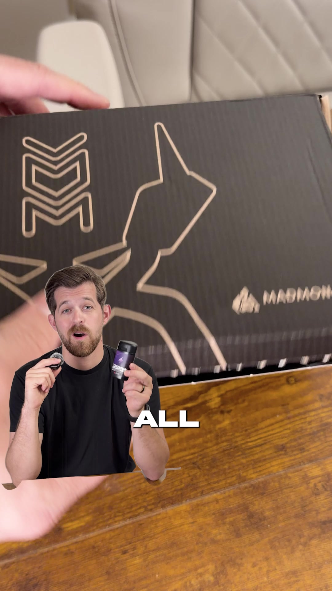 MADMONQ Facebook ad: Read the label. We dare you.