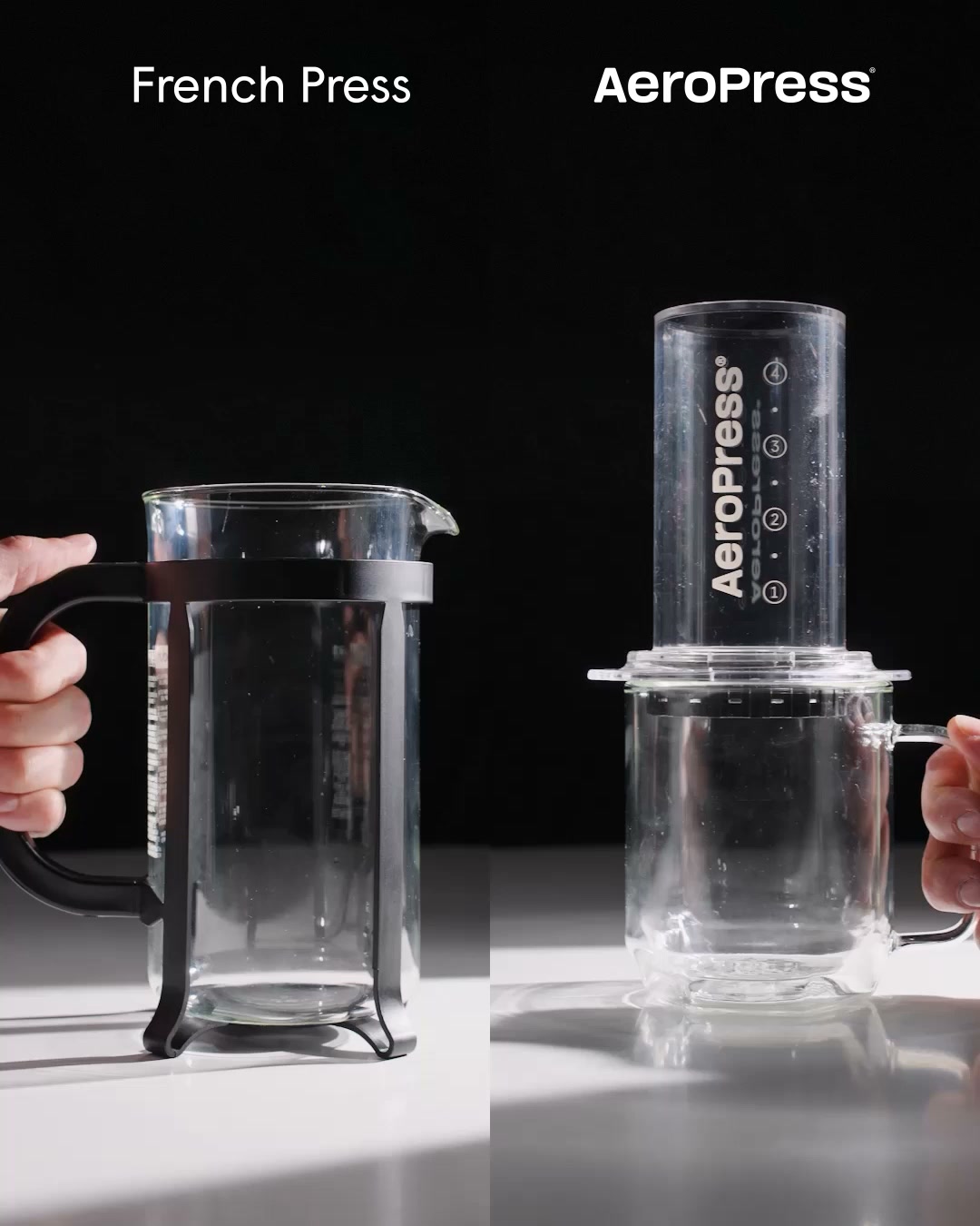 AeroPress Facebook ad: AeroPress or French Press?