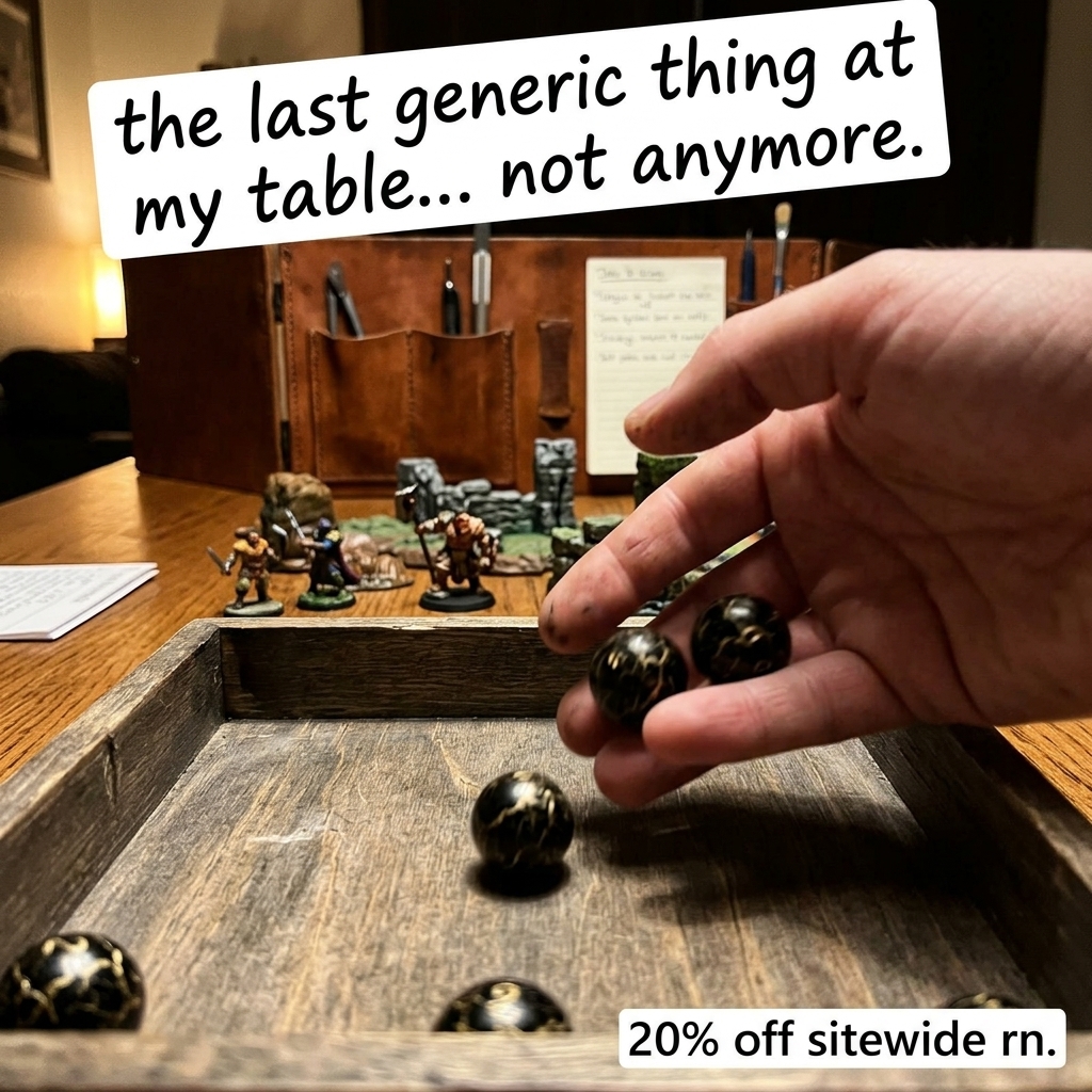 Orbidice Facebook ad: Dice collectors going wild for this
