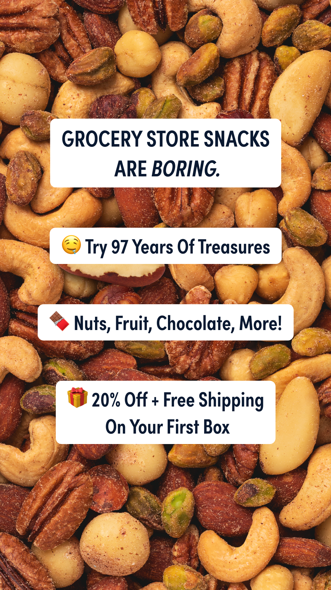 Nuts.com Facebook ad