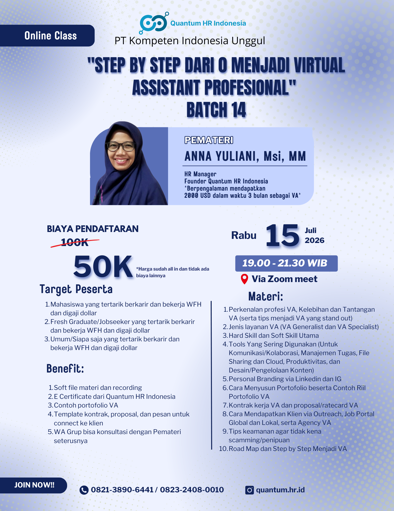 Karir. co Facebook ad: Chat kami di sini