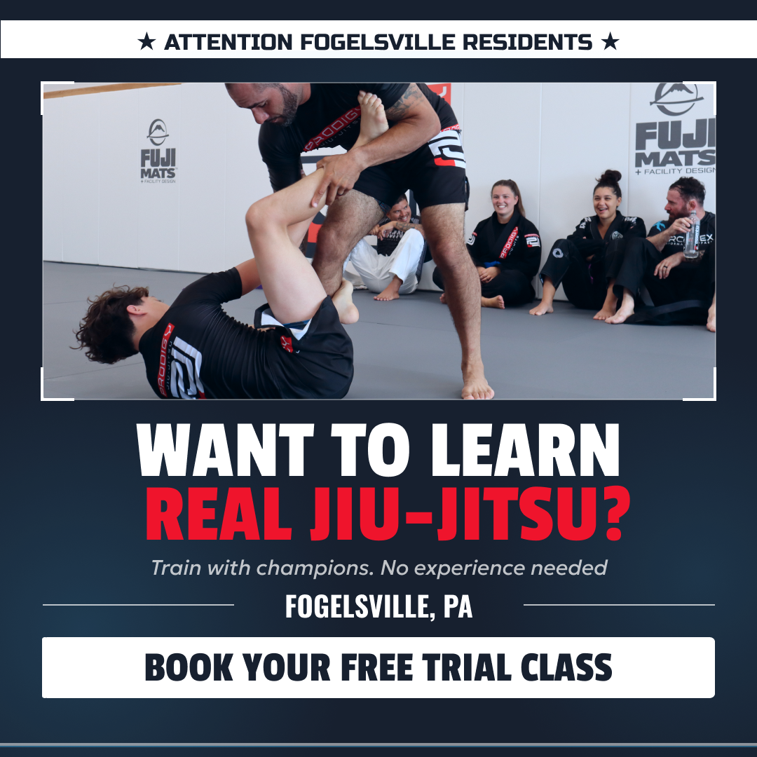 Prodigy Jiu-Jitsu Academy Facebook ad: Try a FREE Intro Class