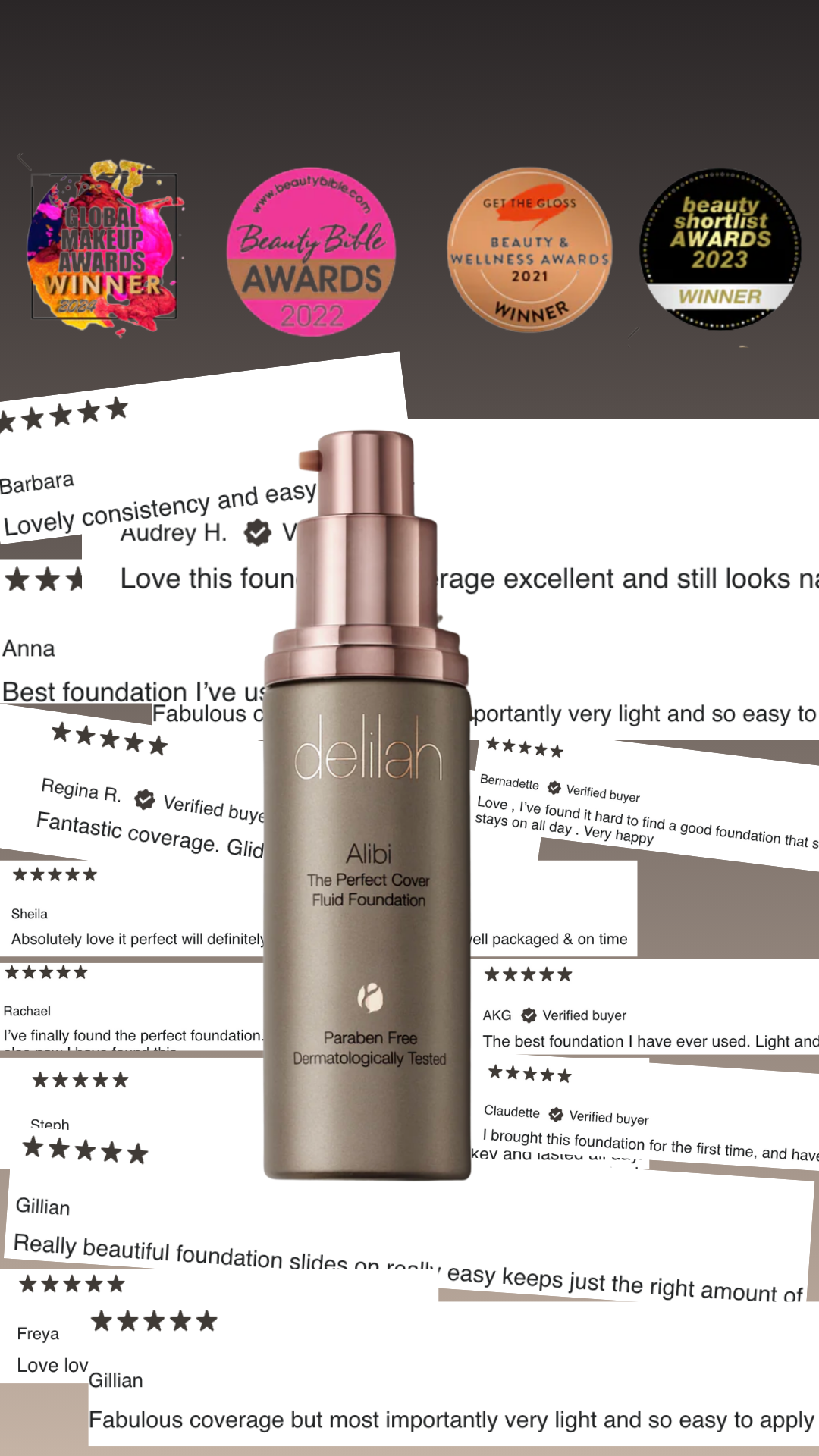 delilah Cosmetics Facebook ad