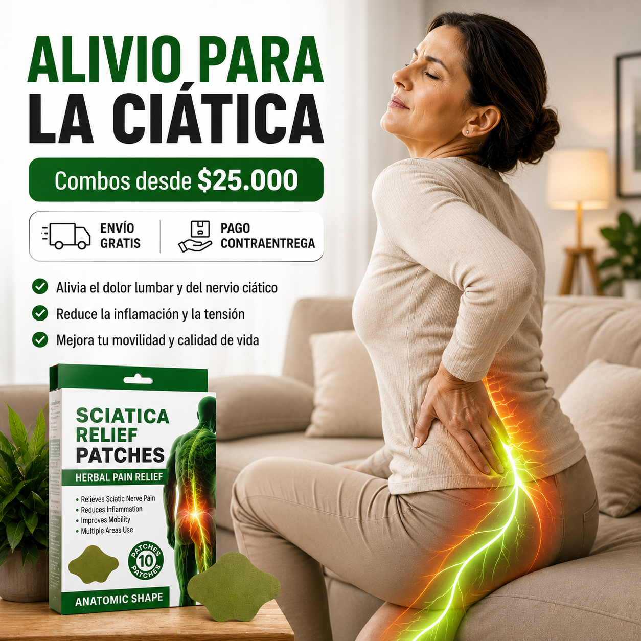 Tienda Directa Ar Facebook ad: Alivio rápido, pagá en casa