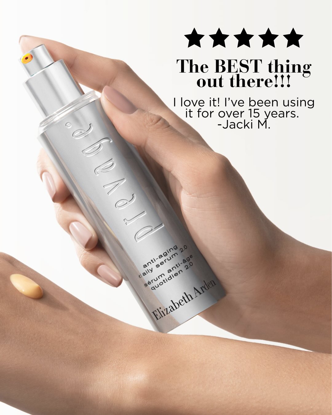 Elizabeth Arden Facebook ad: The verdict is in on PREVAGE Anti-Aging Serum…