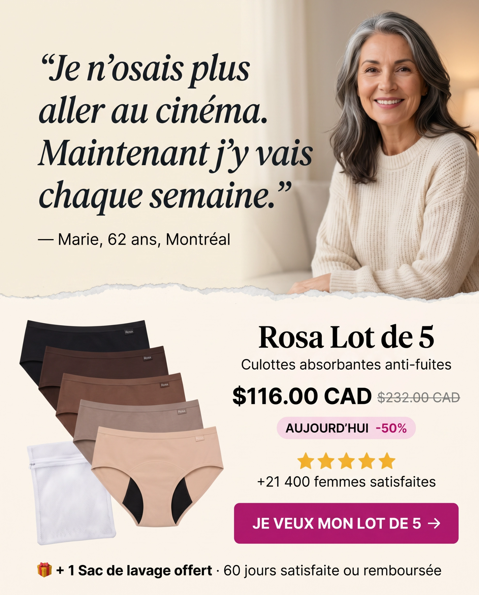 Rosa Facebook ad