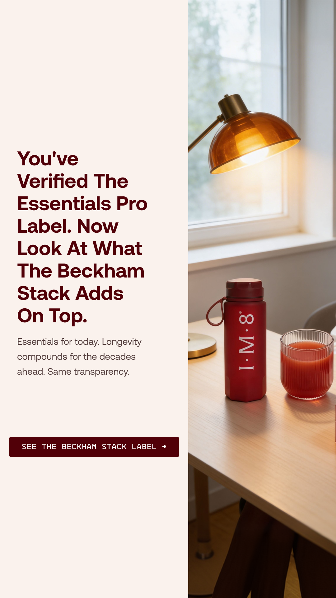 IM8 Facebook ad: Built For People Like You.