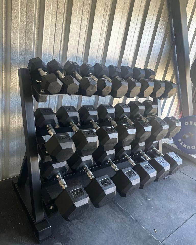 Rupesh Shah Facebook ad: WHOLESALE PRICE brand new 385 Kilo Hex dumbbells + big 3…