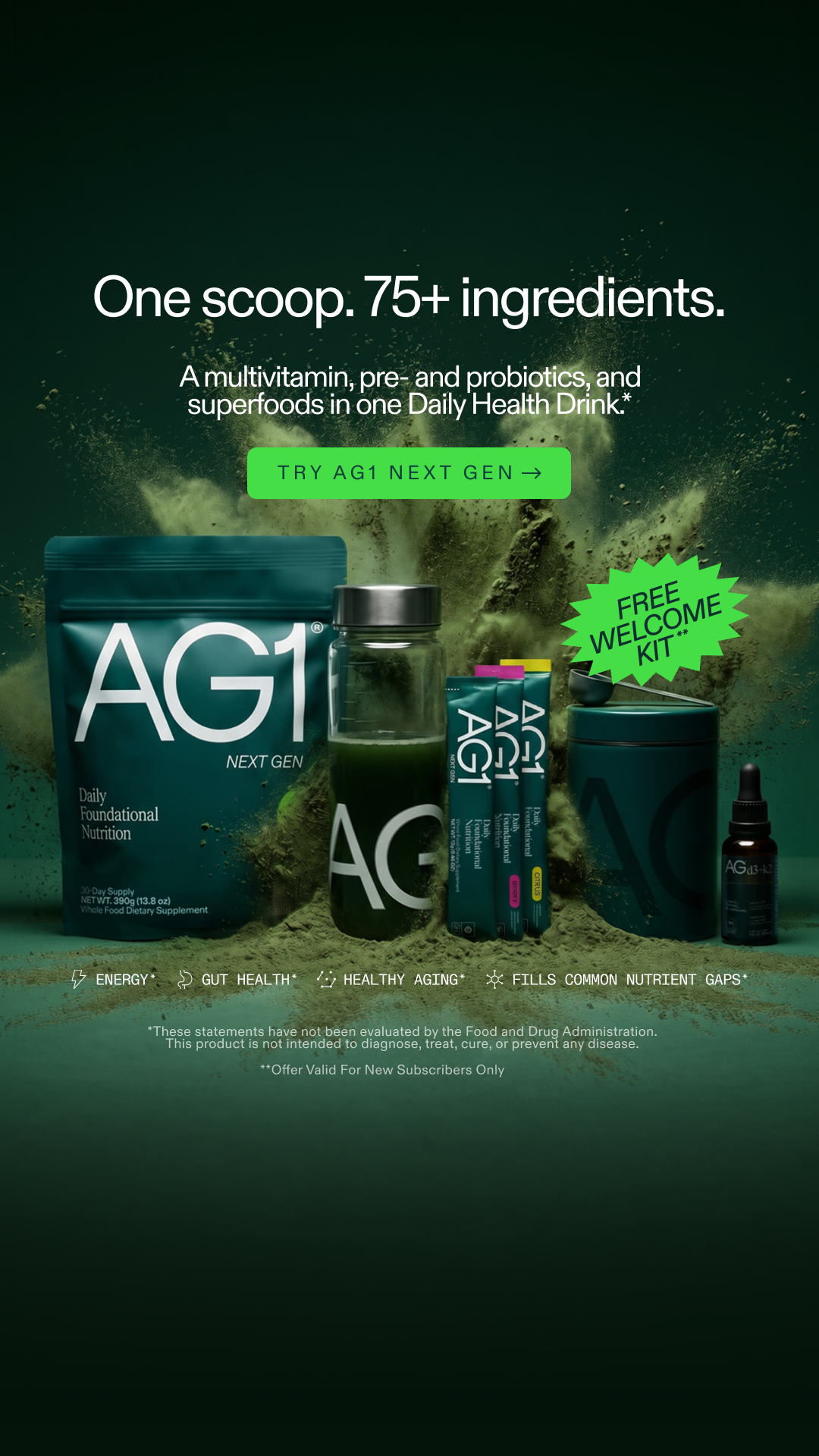 AG1 by Athletic Greens Facebook ad