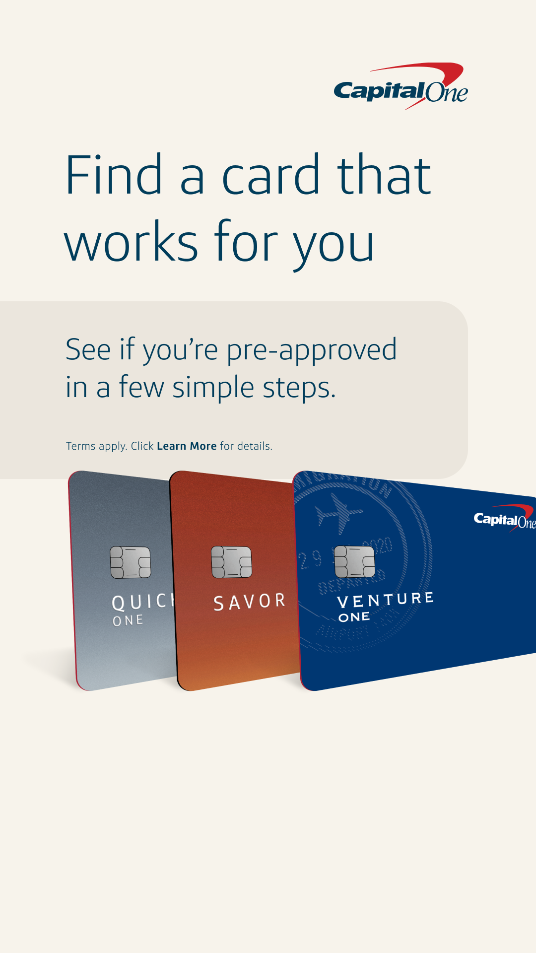 Capital One Facebook ad