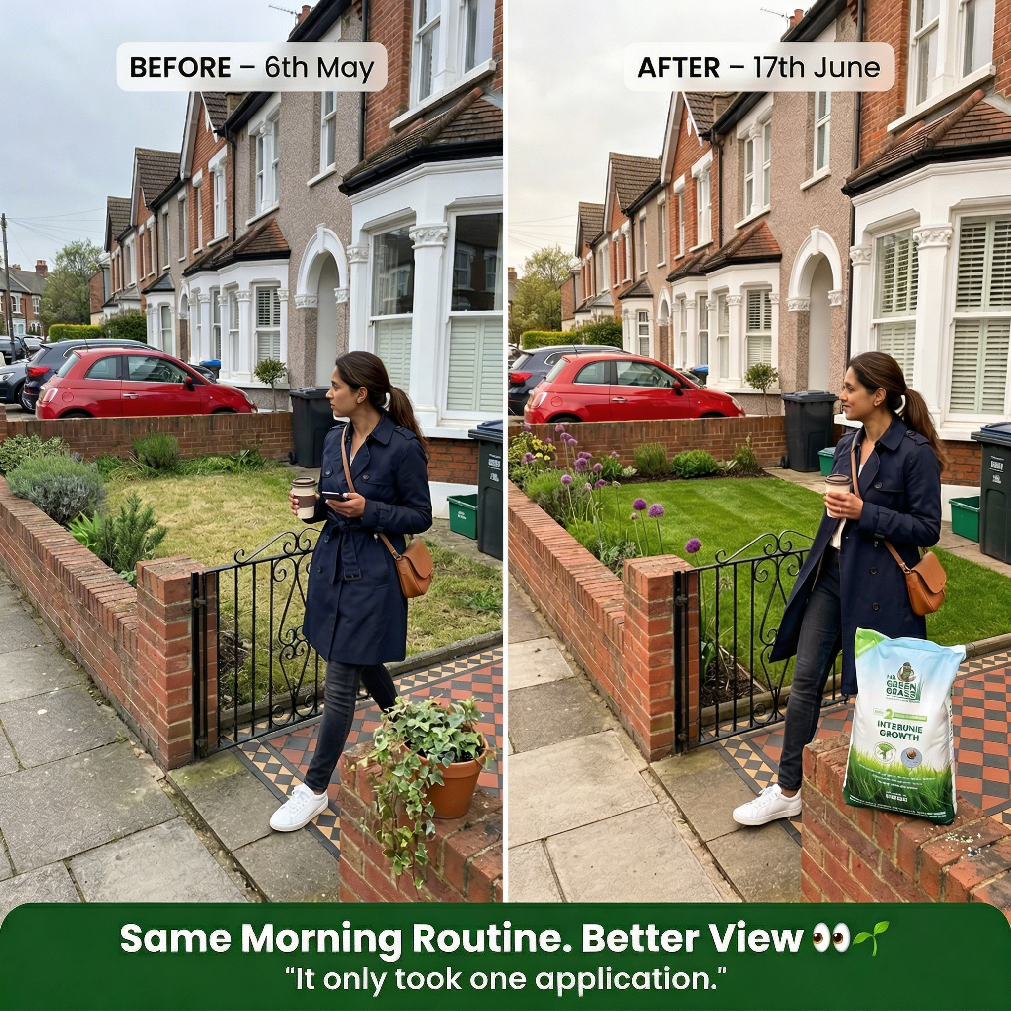 Mr. Green Grass - That’s how magic grows Facebook ad: A thick carpet of lush green