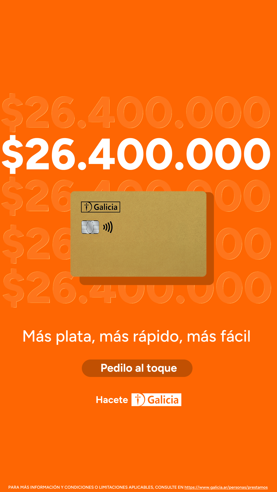 Banco Galicia Facebook ad