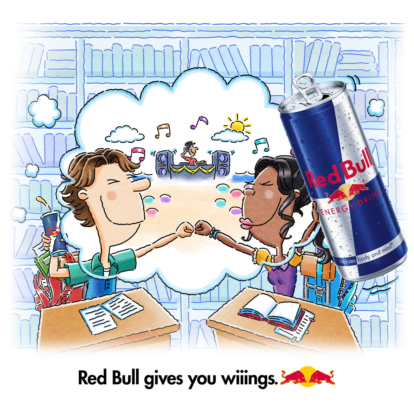 Red Bull Facebook ad