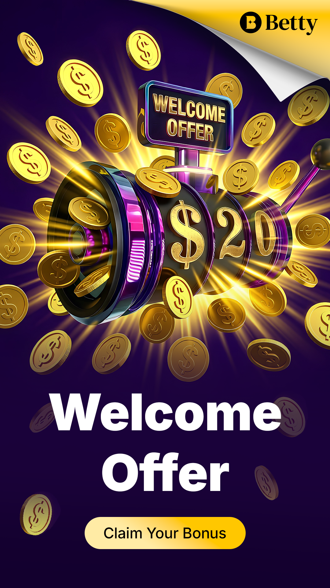 Betty Online Casino Facebook ad