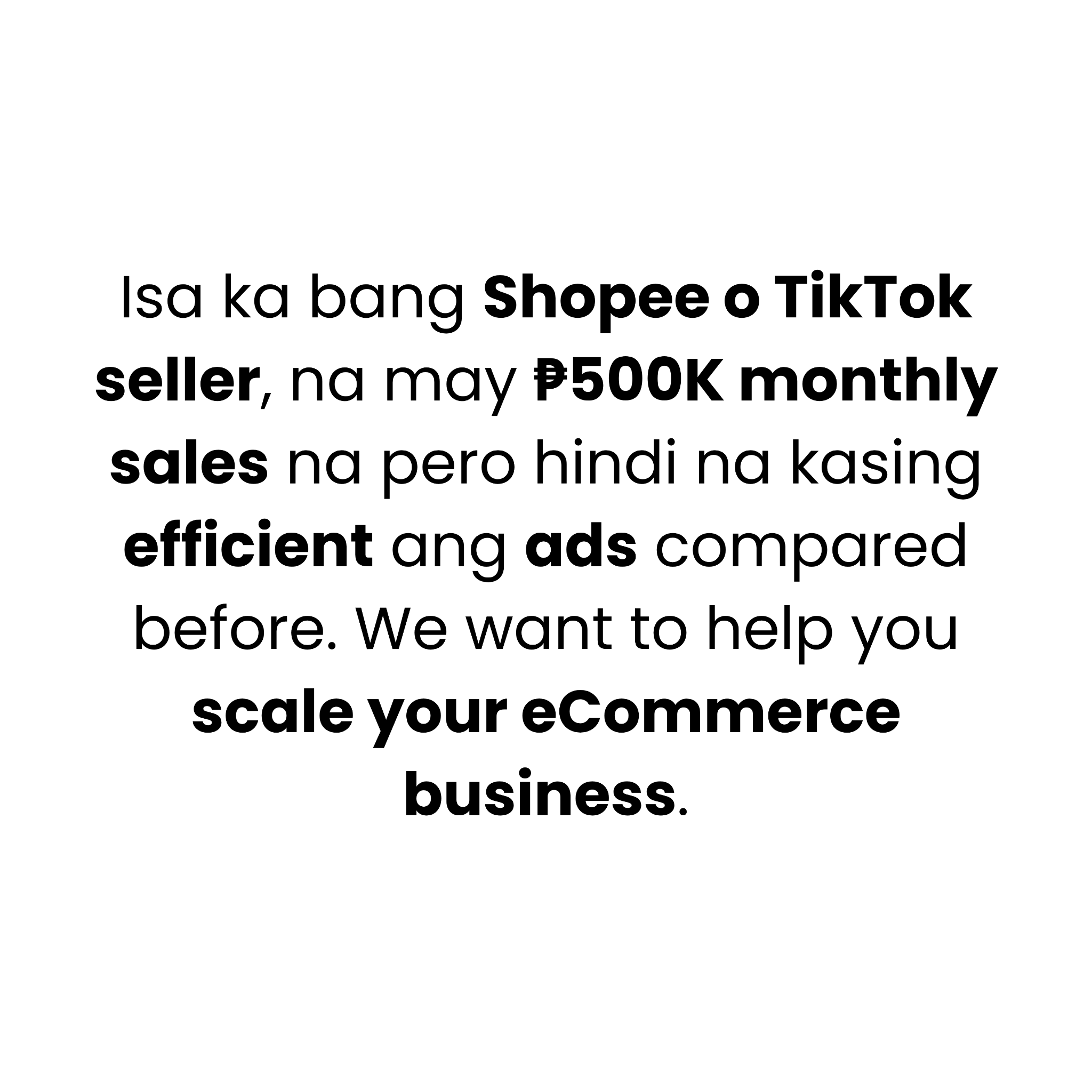 ECOM Accelerator Facebook ad