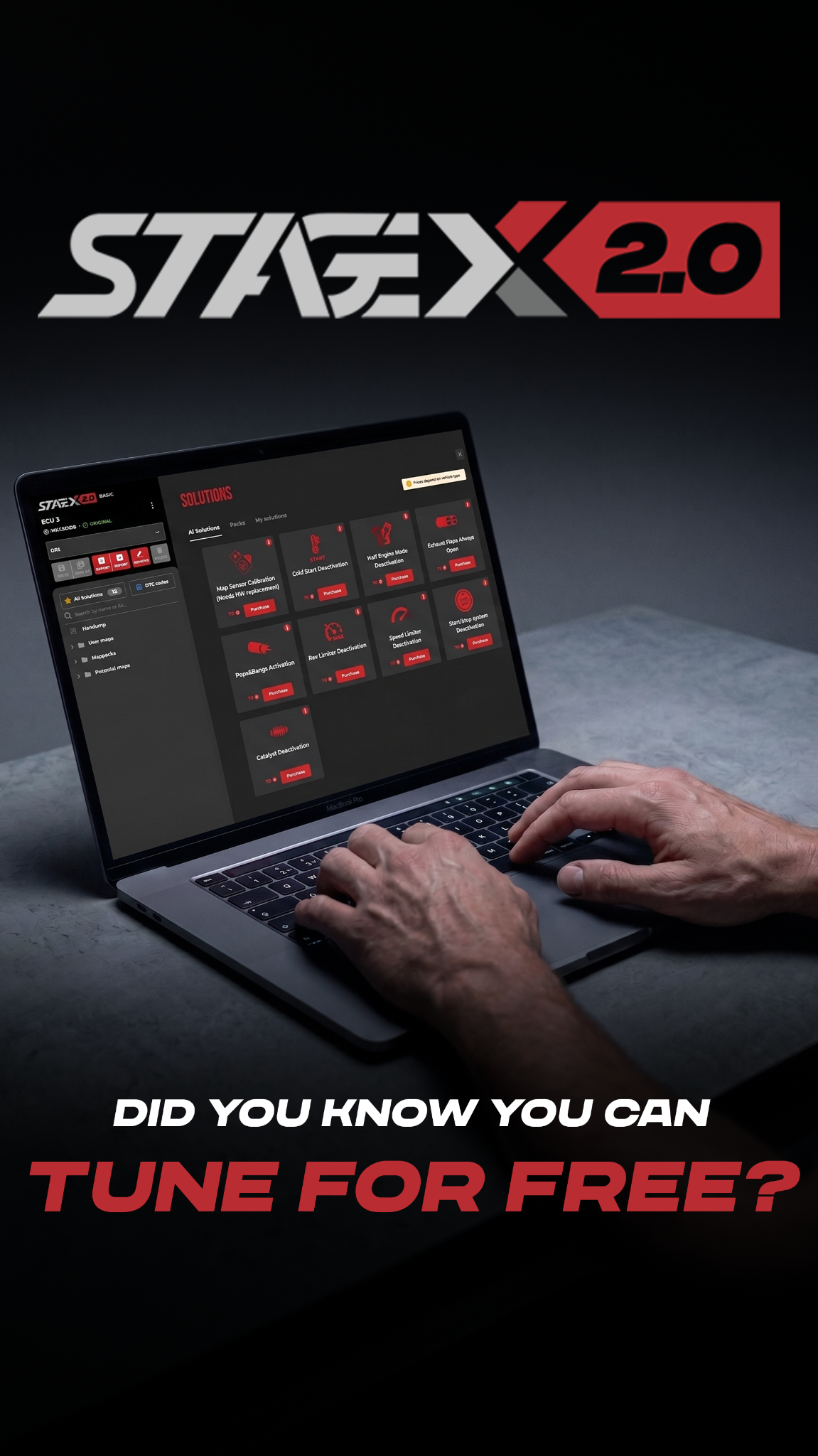 StageX Facebook ad