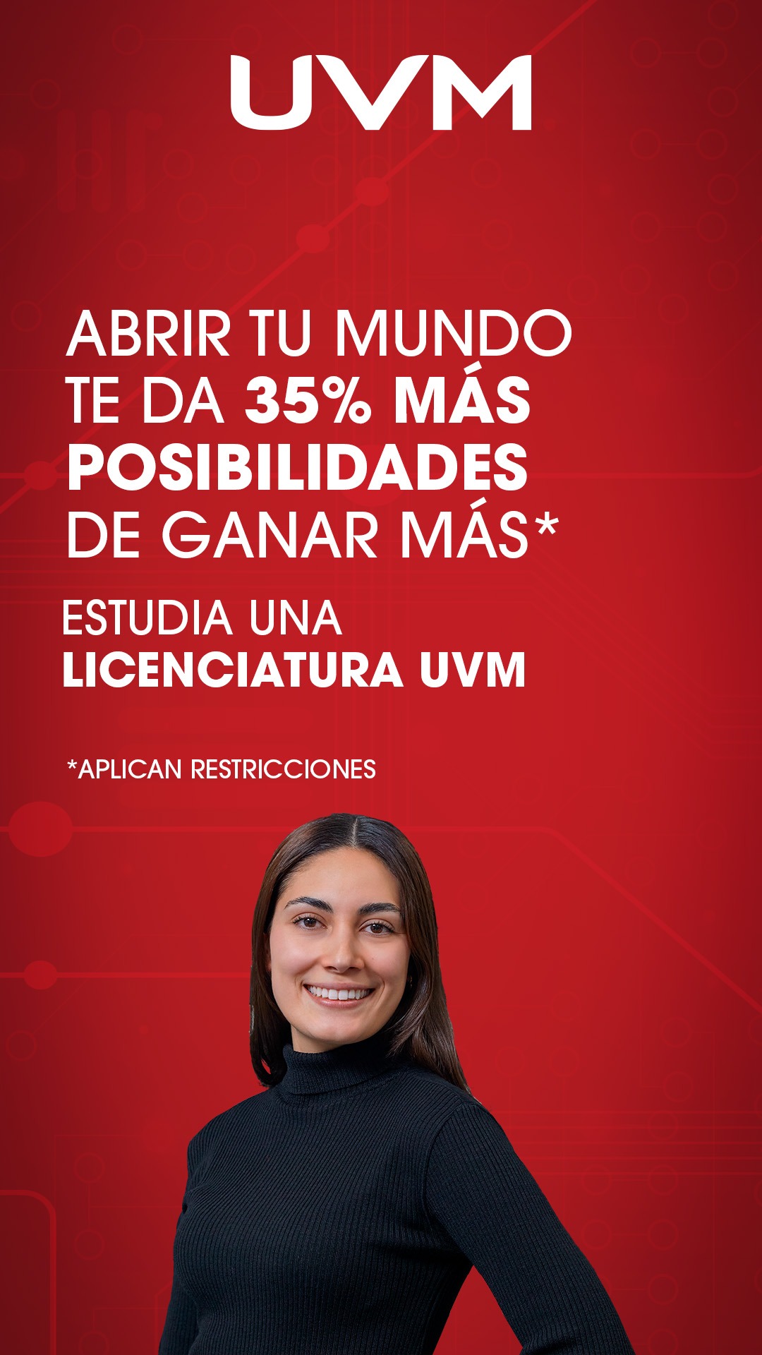 UVM Facebook ad
