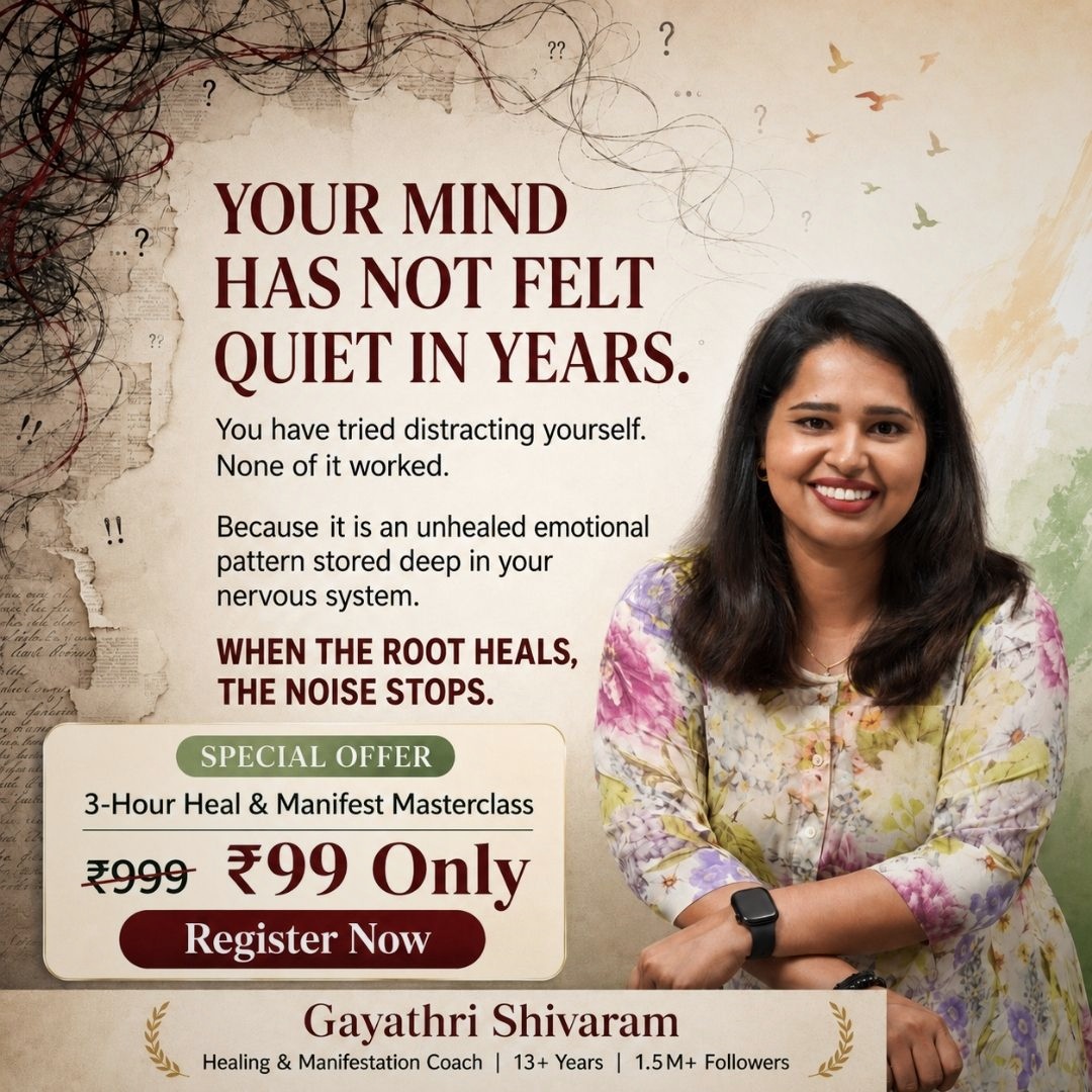 Gayathri Shivaram Facebook ad: Heal & Manifest Masterclass