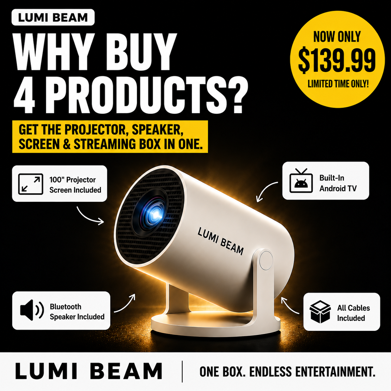 Lumi Beam Facebook ad