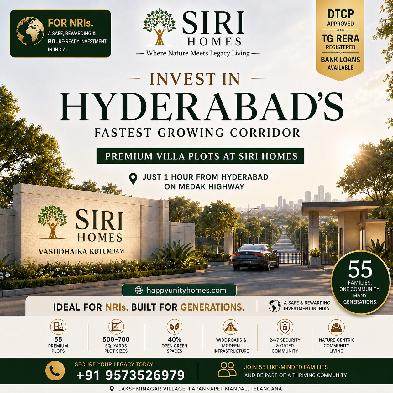 Siri Homes and Farms Facebook ad