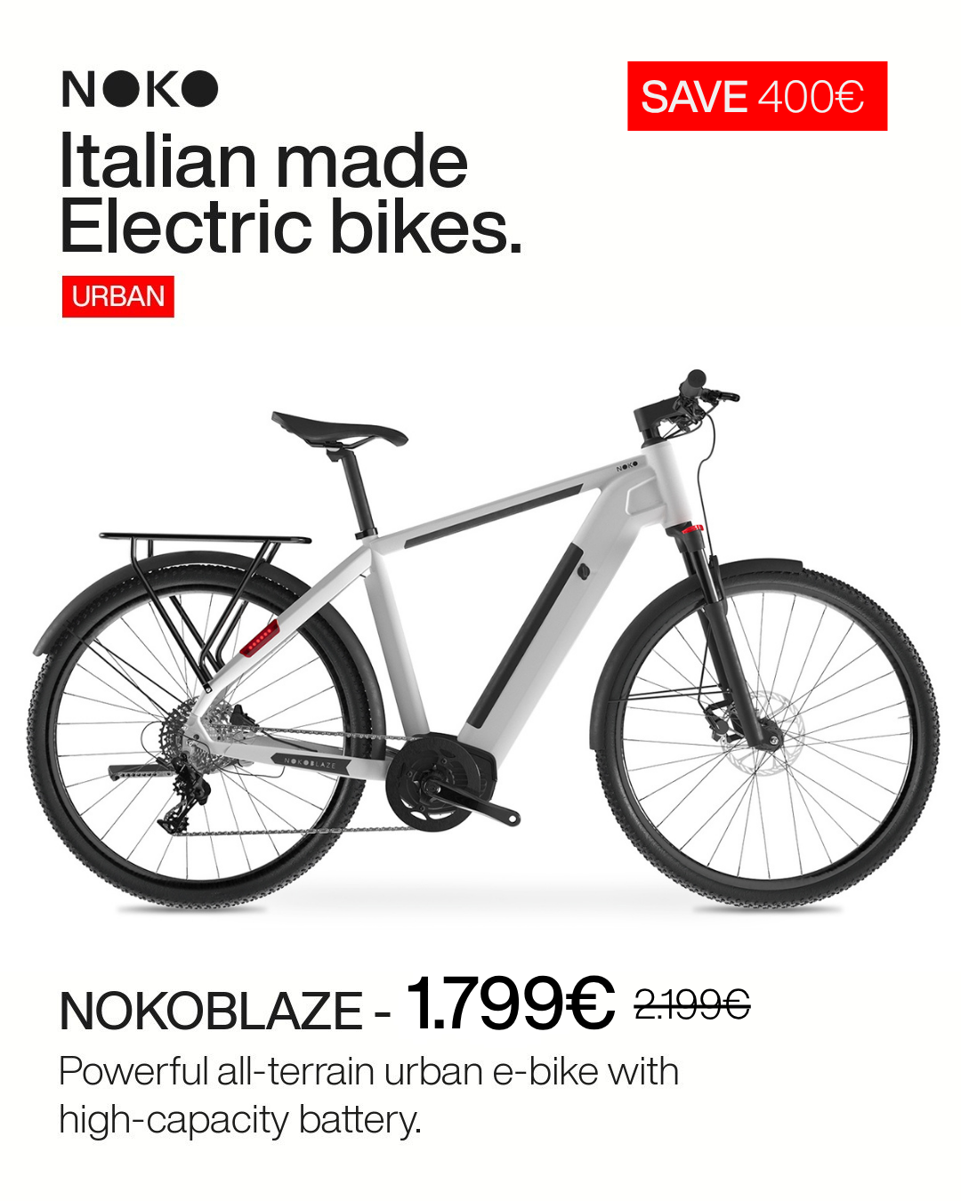 Noko E-Bike Facebook ad from Jul 9, 2026