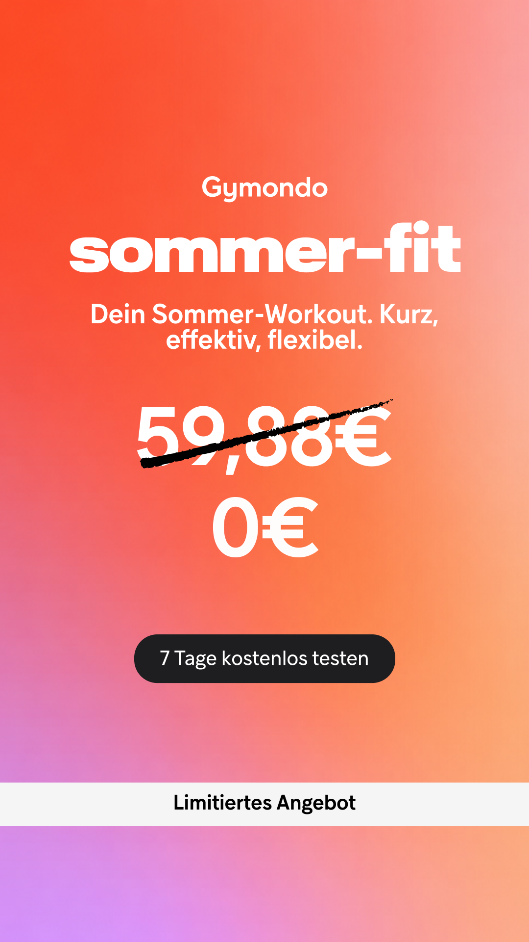 Gymondo Facebook ad