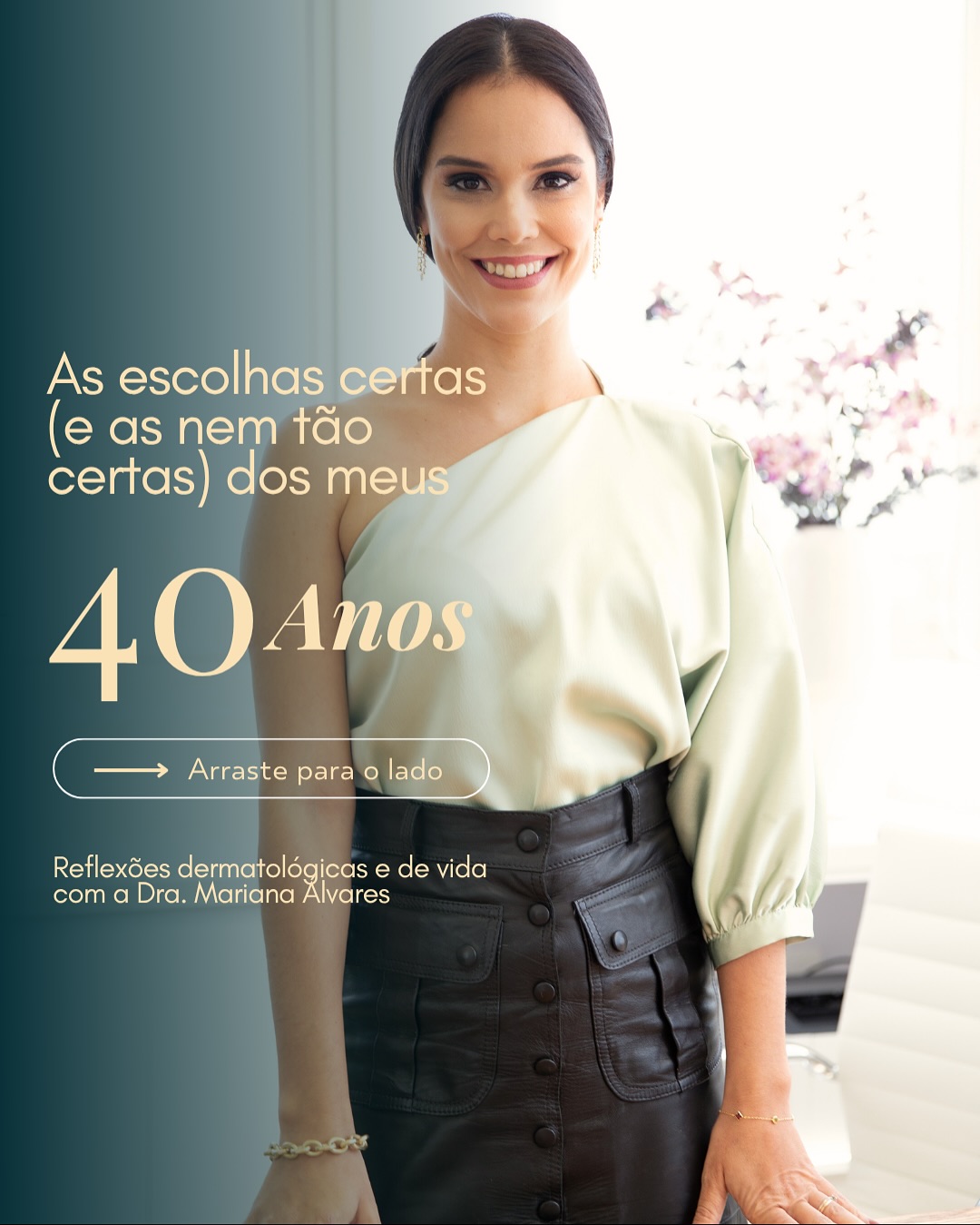 Dra. Mariana Álvares Facebook ad: Cuidar da pele é, no fundo, cuidar da…
