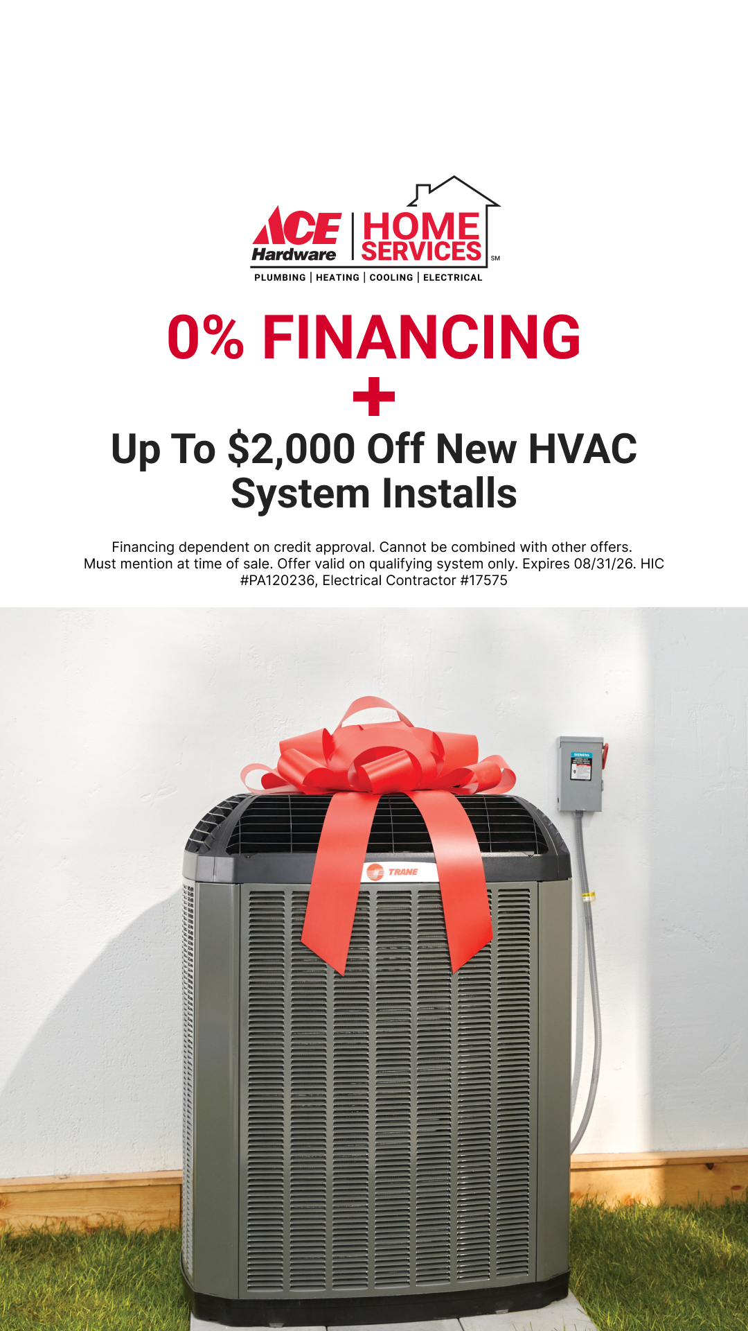 Ace Hardware Home Services - Philadelphia Facebook ad from Aug 3, 2026