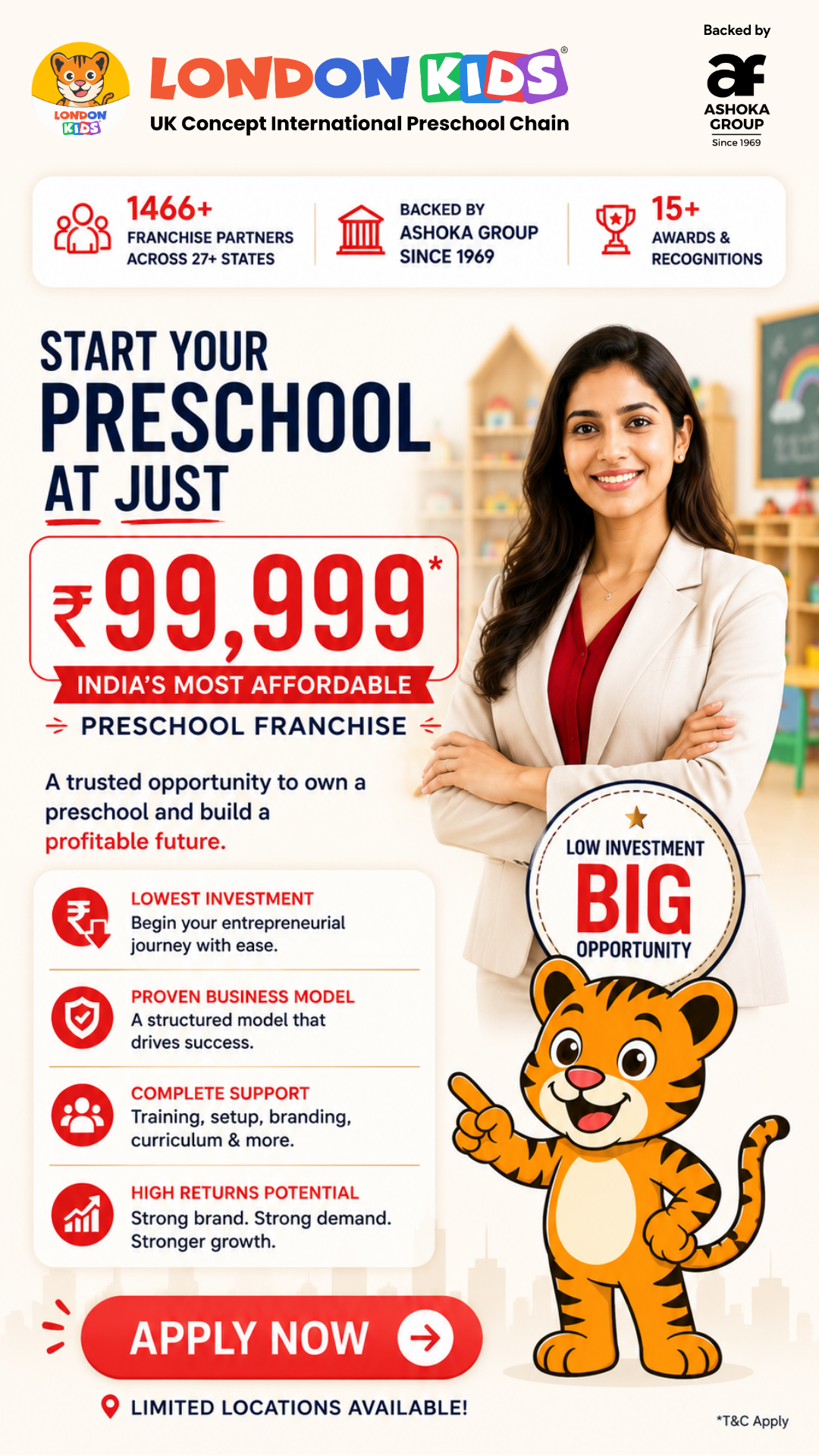 London Kids India Facebook ad