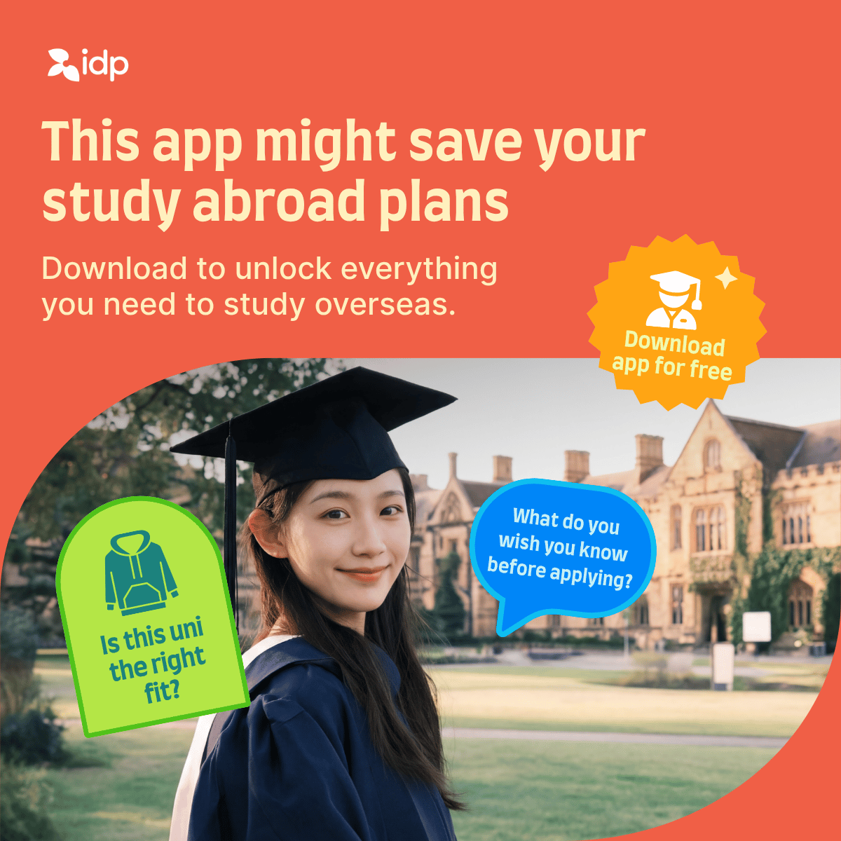 IDP Education Facebook ad