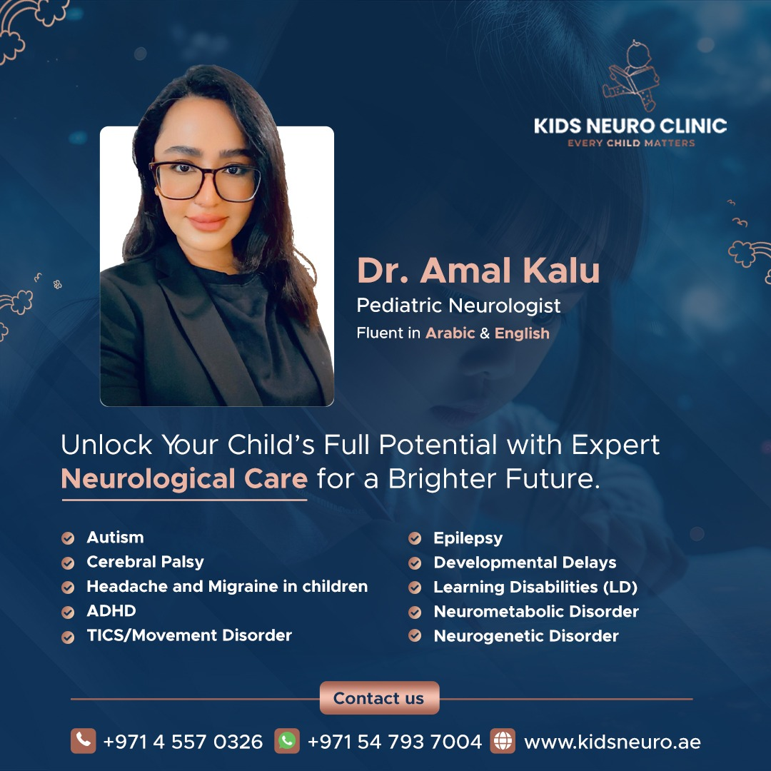 Kids Neuro Clinic Dubai Facebook ad: See a pediatric neurologist today