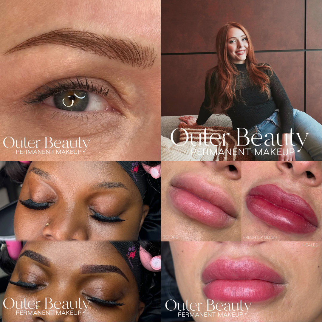 Outer Beauty PMU Facebook ad from Nov 7, 2025