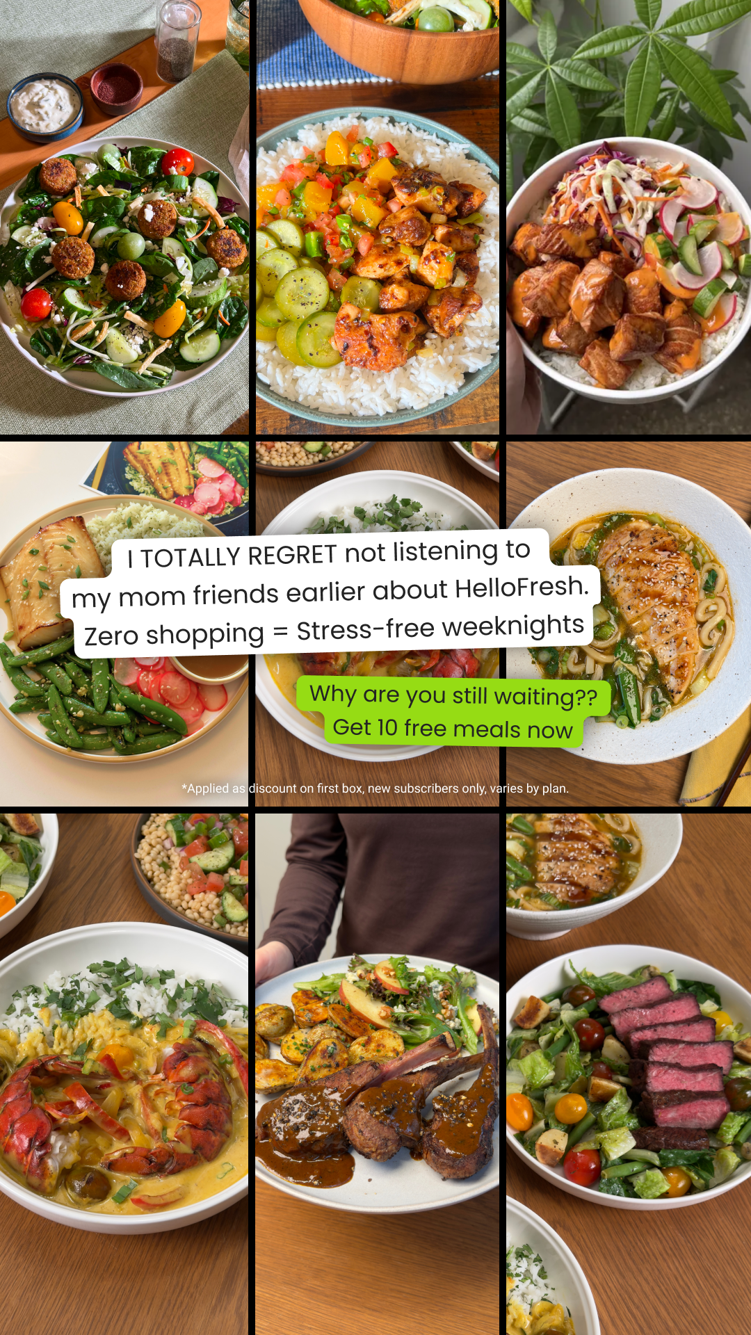 HelloFresh Facebook ad