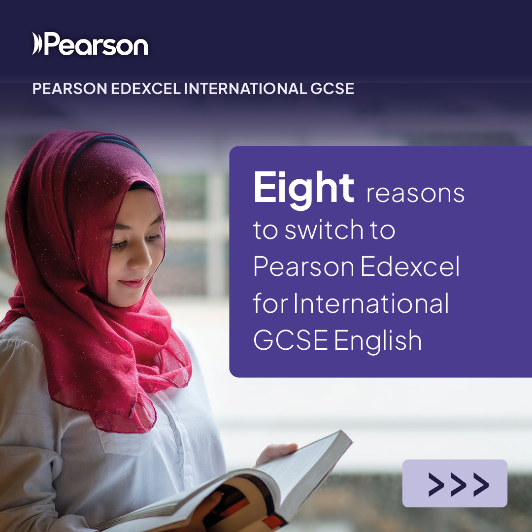 Pearson UK & International Schools Facebook ad: Give your students a qualification designed for progression…