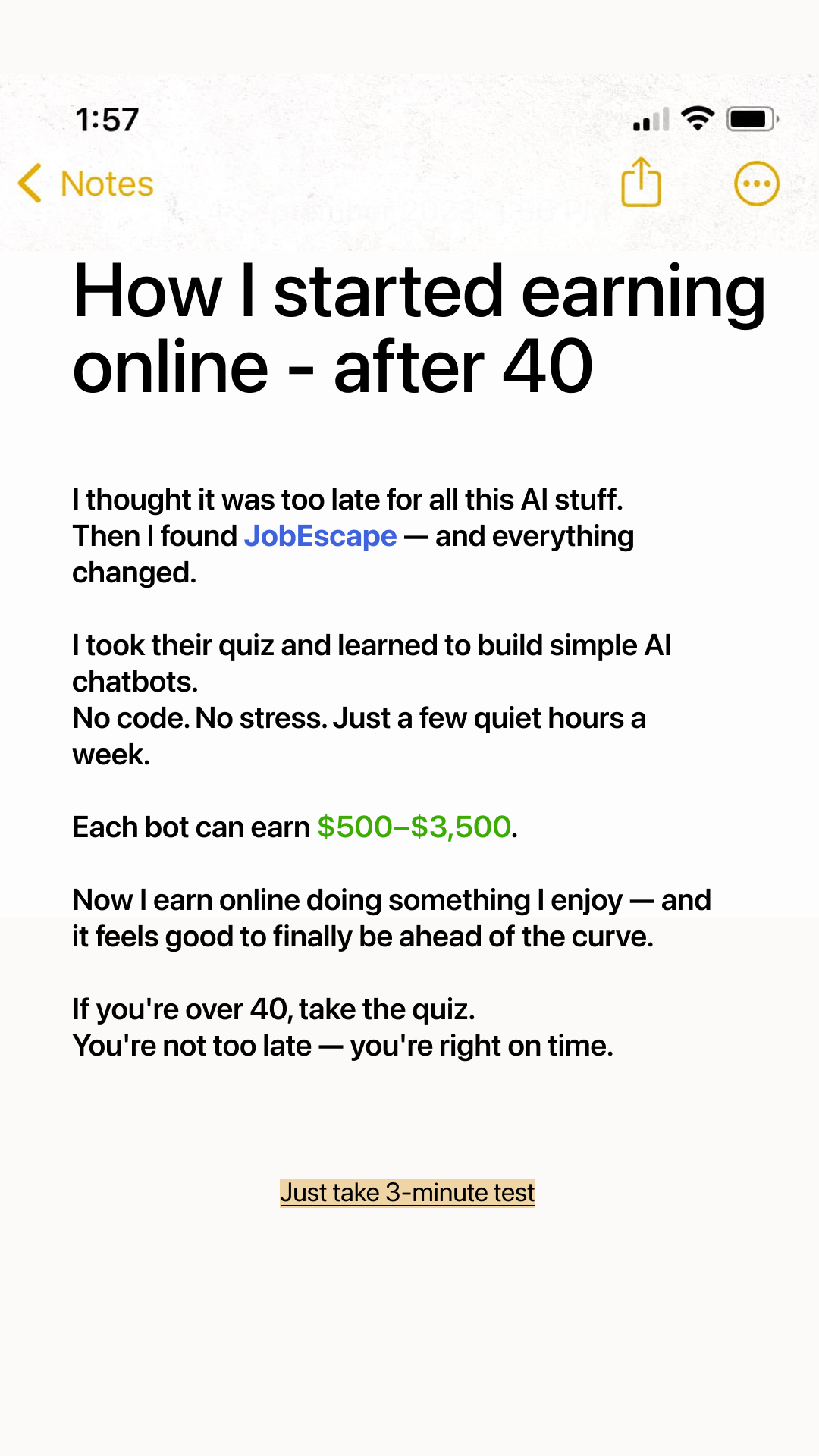 Emily Carter - Senior AI Automation & Freelancing Expert Facebook ad from Feb 4, 2026
