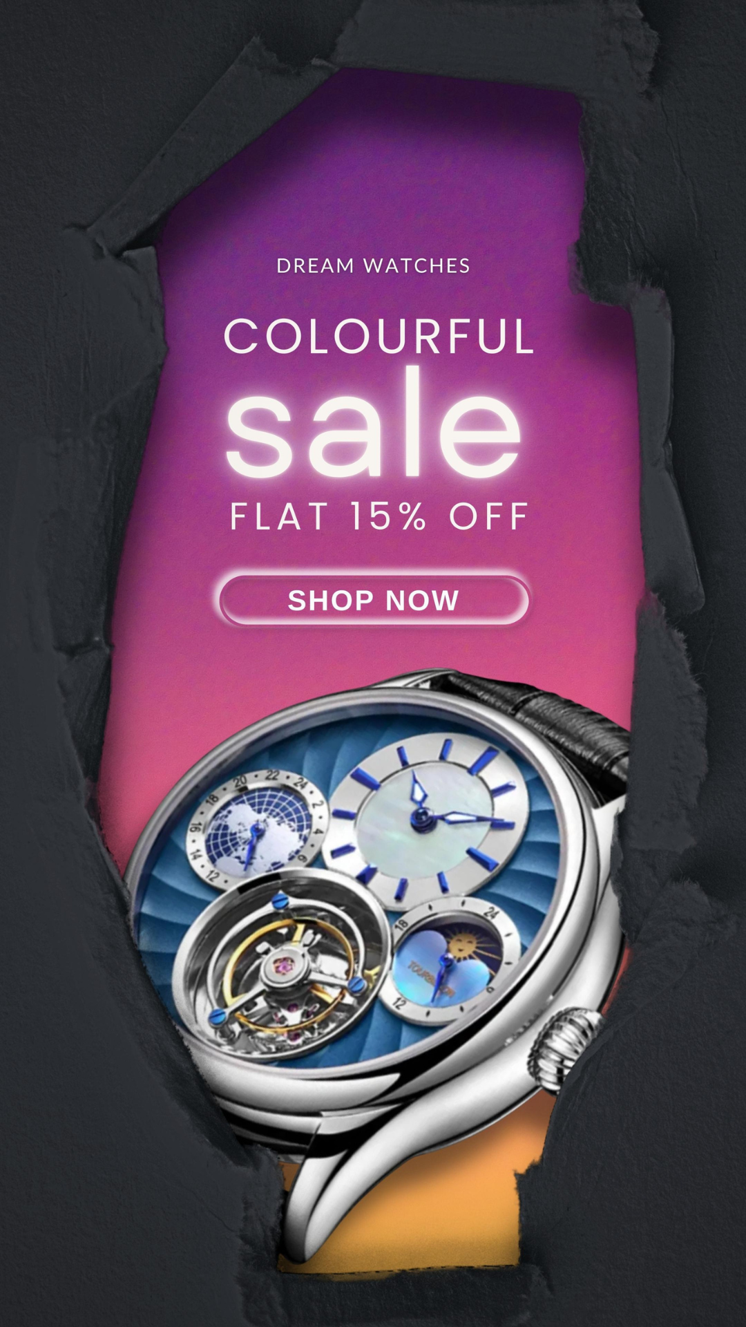 Dreamwatches_Fb Facebook ad: Don't Miss a Colorful Moment!