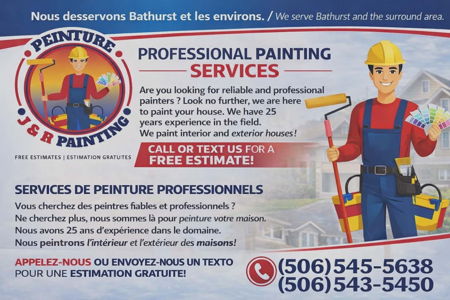 Peinture J&R Painting Facebook ad: Residential / Commercial / Industrial