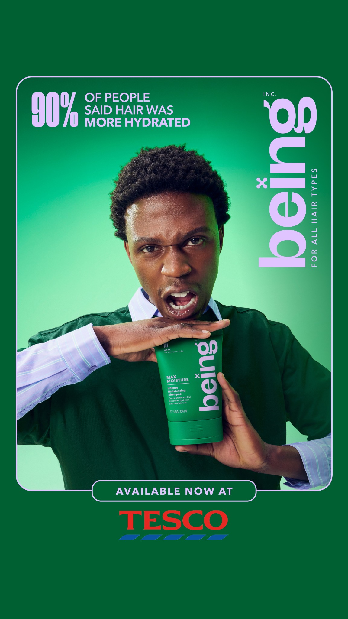 Being Haircare Facebook ad