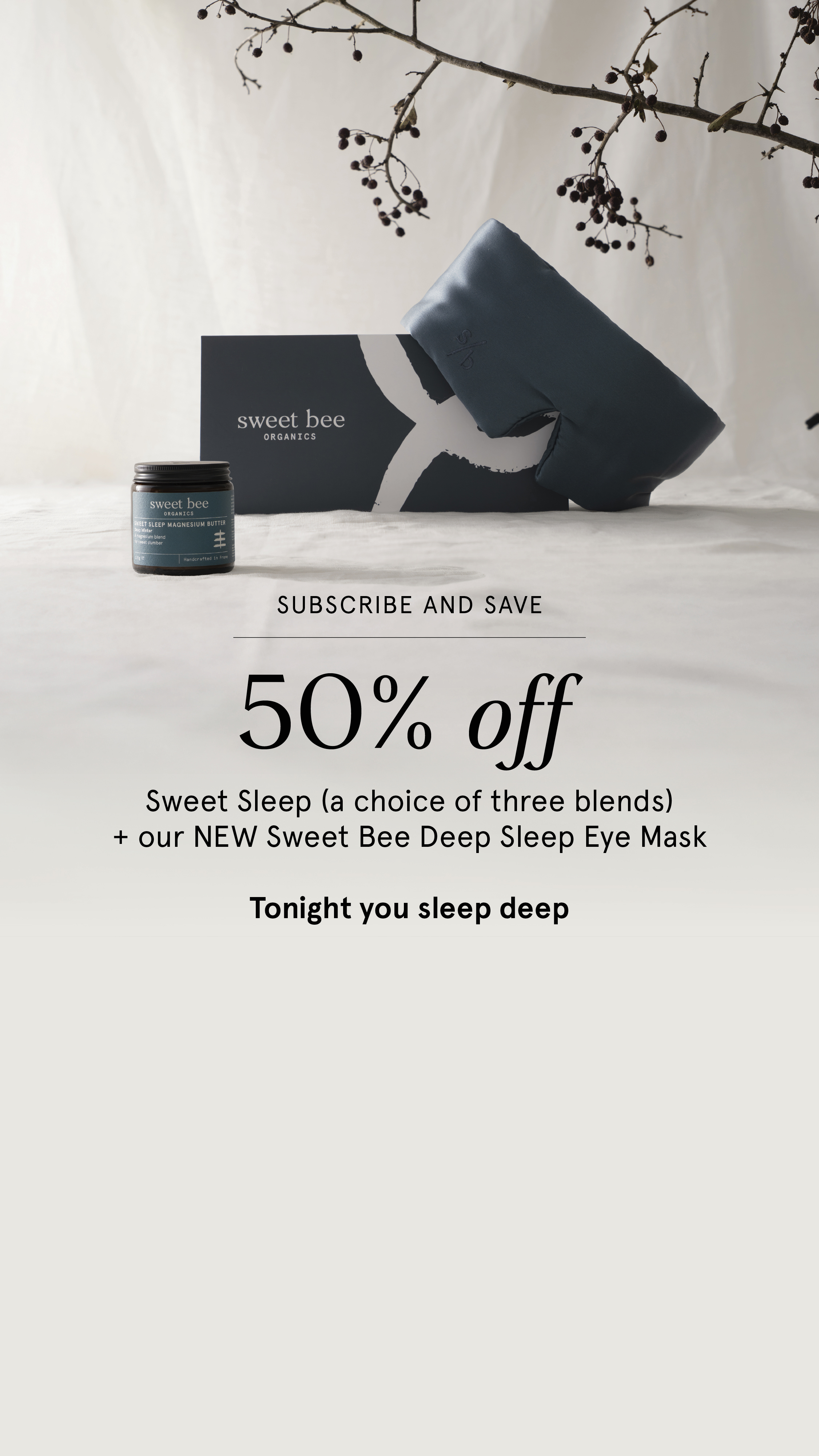 Sweet Bee Organics Facebook ad