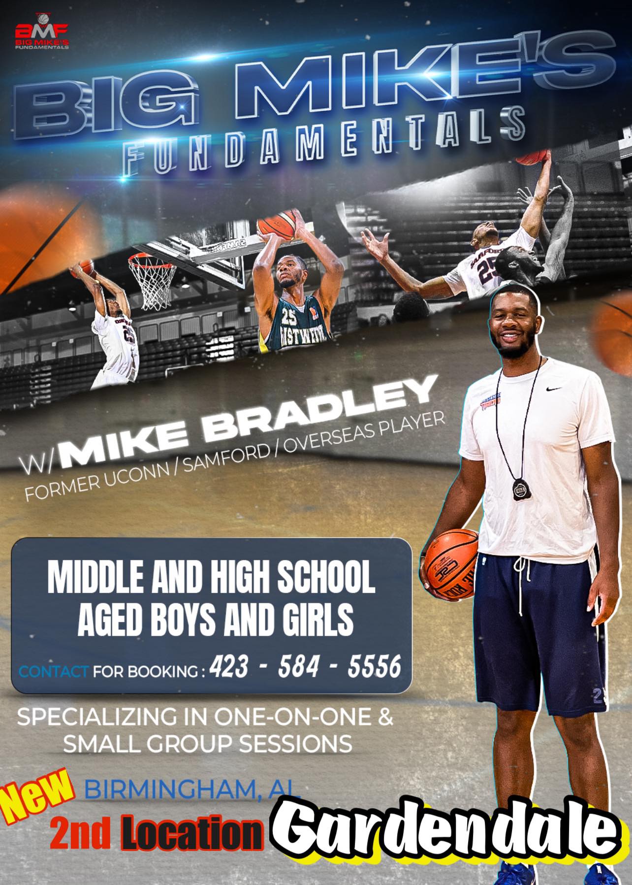 Mike Bradley Facebook ad: PRIVATE YOUTH BASKETBALL TRAINING