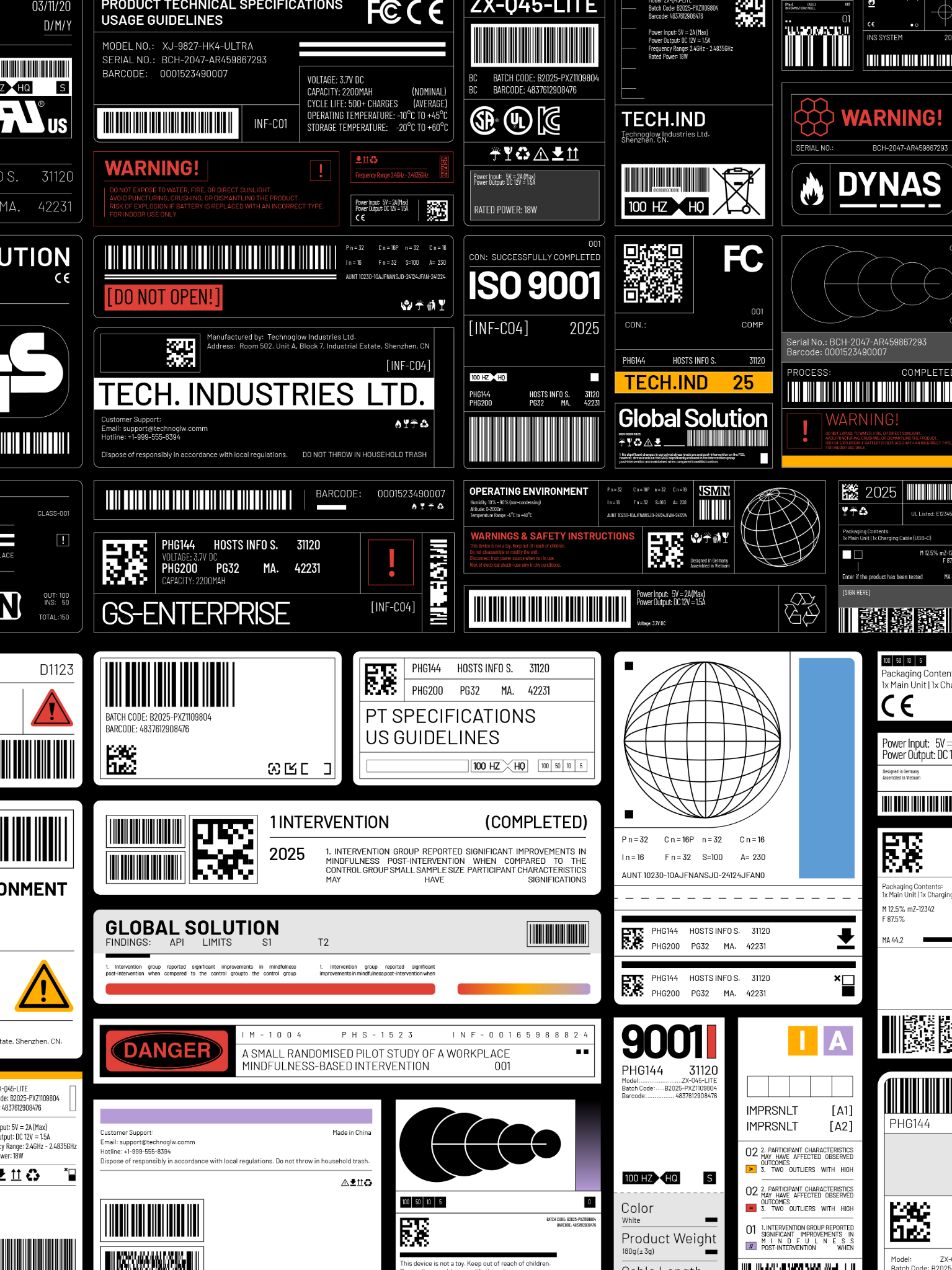 Fox Rockett Studio Facebook ad: Label Vectors Vol.2
