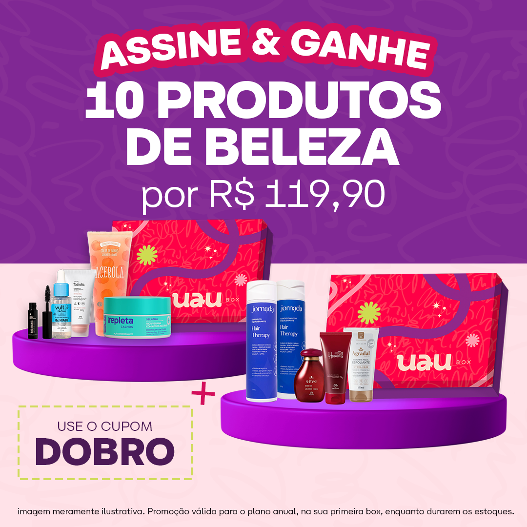 UAU Box Facebook ad: BOX EM DOBRO