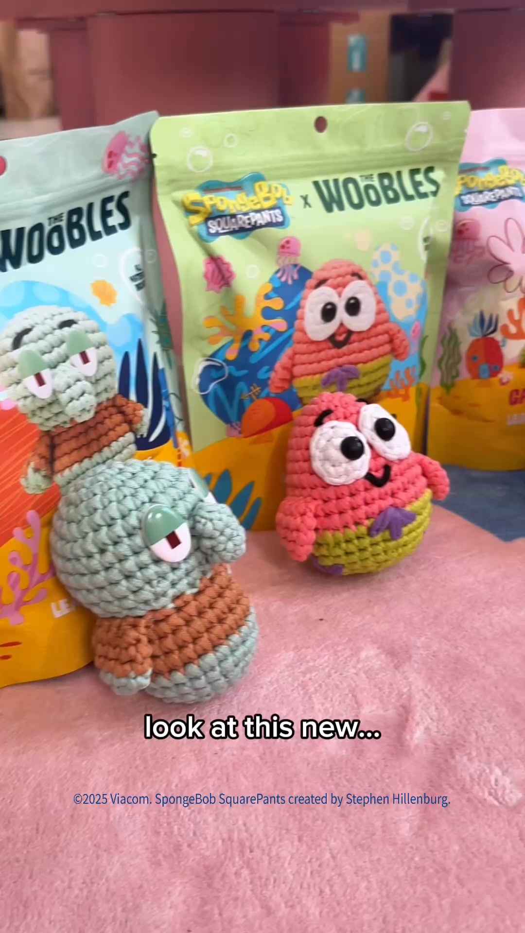The Woobles Facebook ad: Crochet SpongeBob