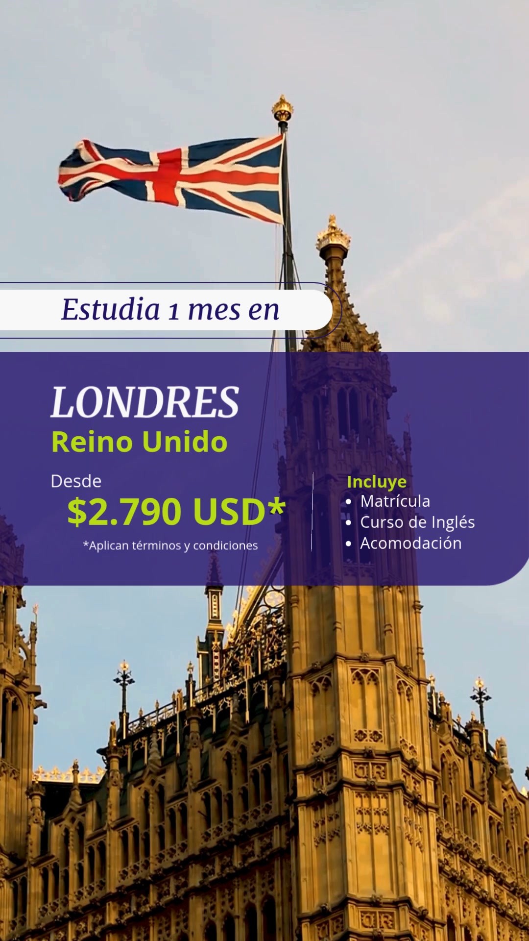 Kaplan International Languages - Latinoamérica Facebook ad from Aug 6, 2026