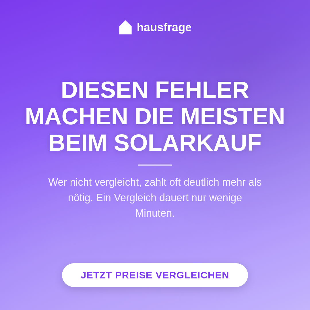 Hausfrage Facebook ad