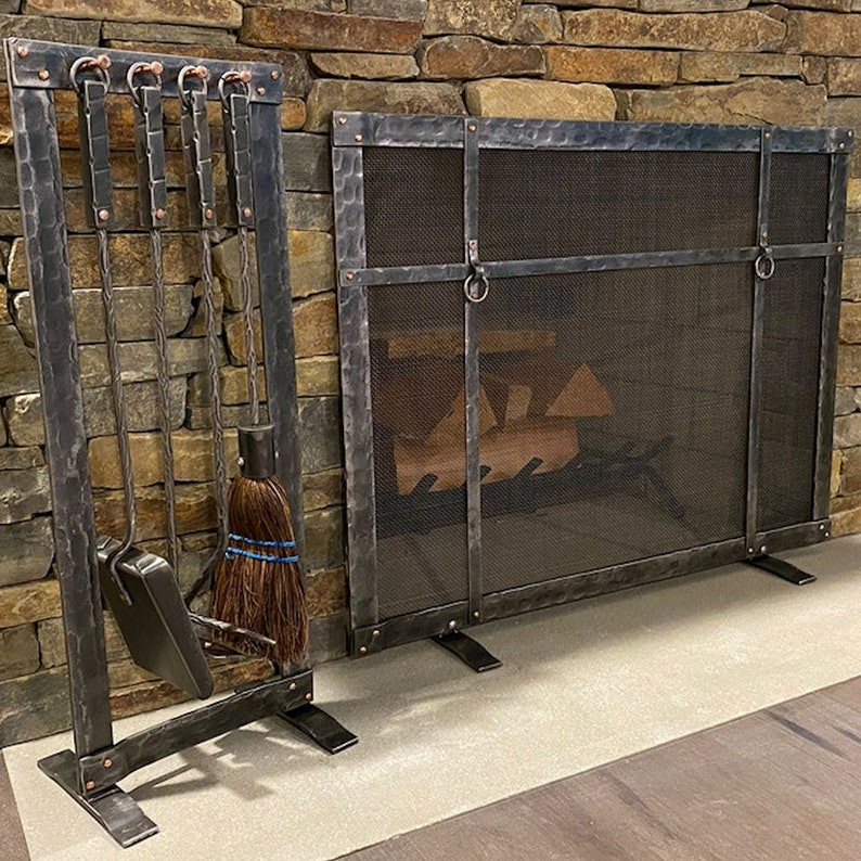 Pony Tracks Metal Art Facebook ad: Custom forged fireplace accessories