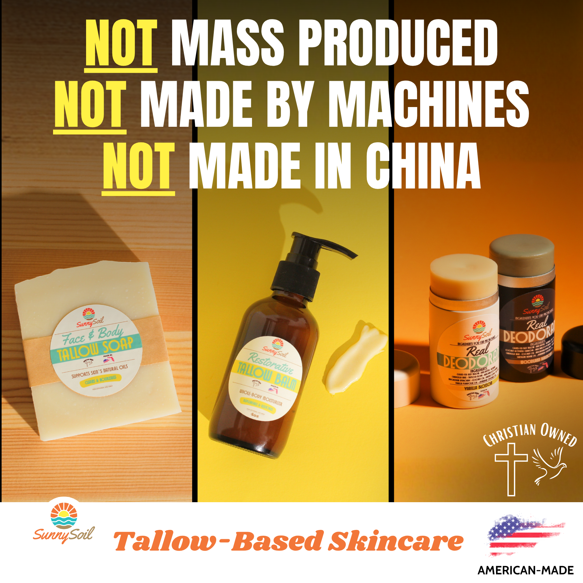 SunnySoil Facebook ad: Organic Ingredients