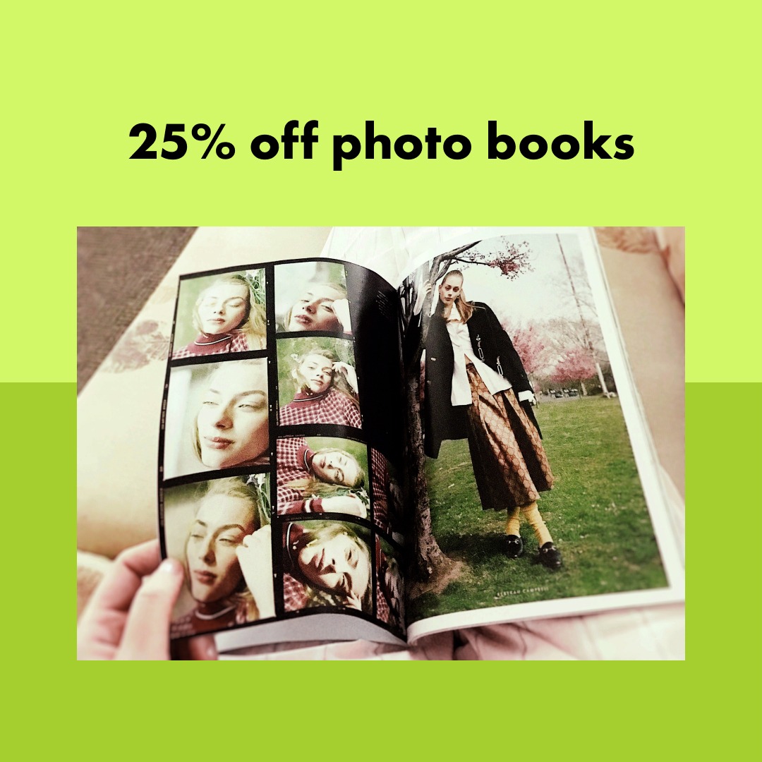 Blurb Books Facebook ad: Save 25% on Custom Photo Books