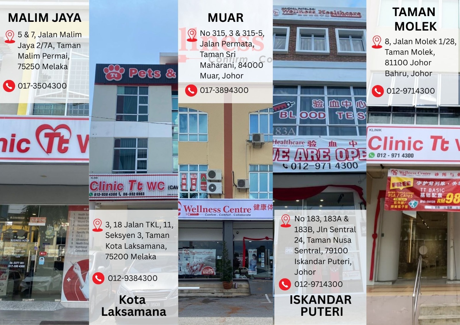 Tt Wellness Centre Melaka (健康体检中心) Facebook ad: 感谢XHS大家的分享
