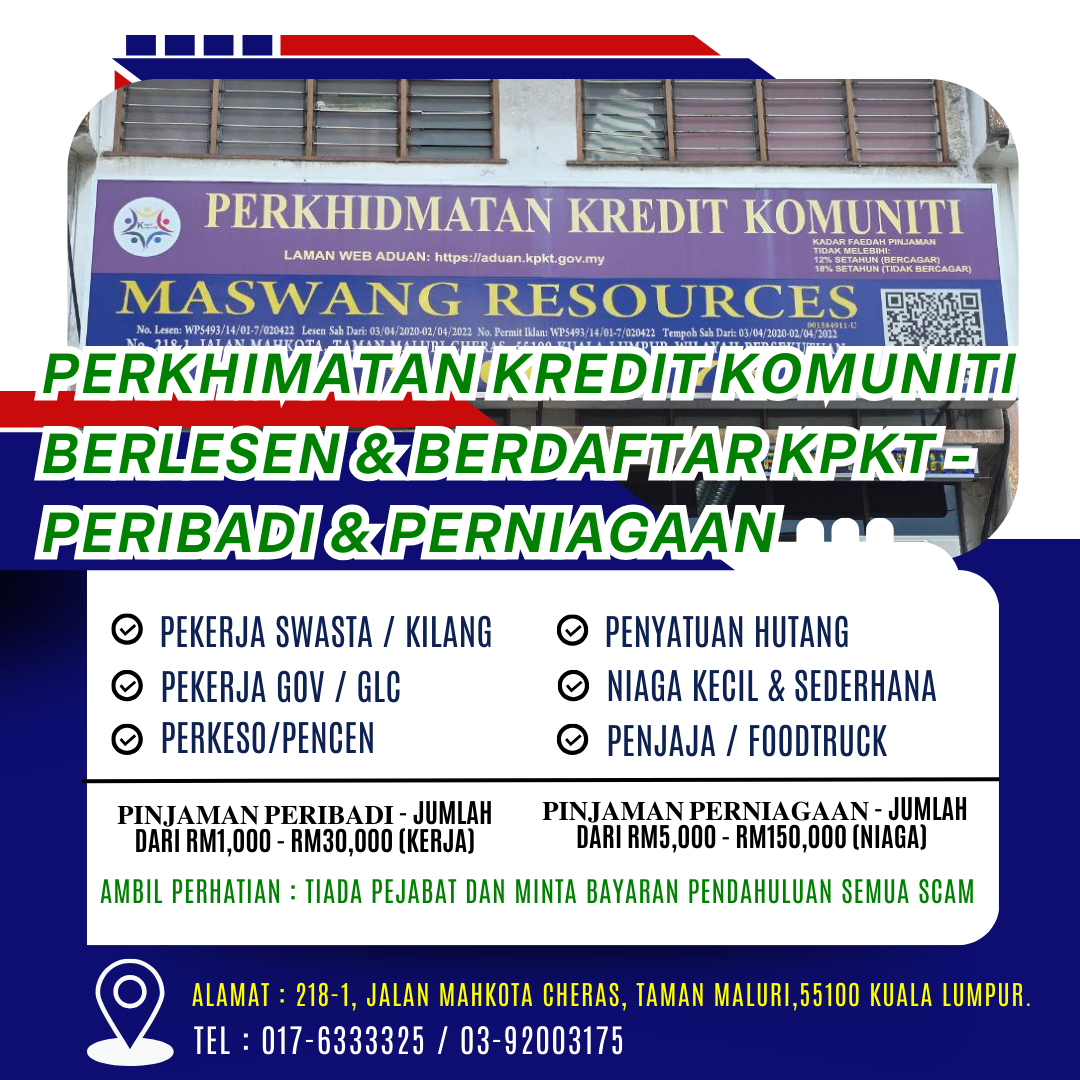 Kredit Komuniti-MasWang Resources Facebook ad: 𝐒𝐘𝐀𝐑𝐈𝐊𝐀𝐓 𝐊𝐑𝐄𝐃𝐈𝐓 𝐊𝐎𝐌𝐔𝐍𝐈𝐓𝐈…